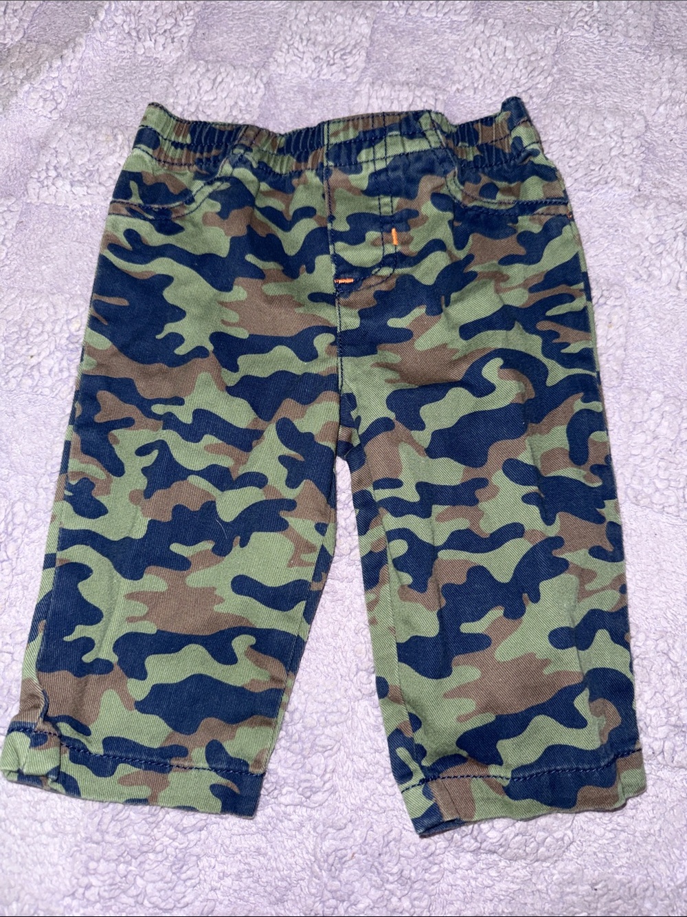 small wonders Camo Baby Pants in Green, Brown, Navy
